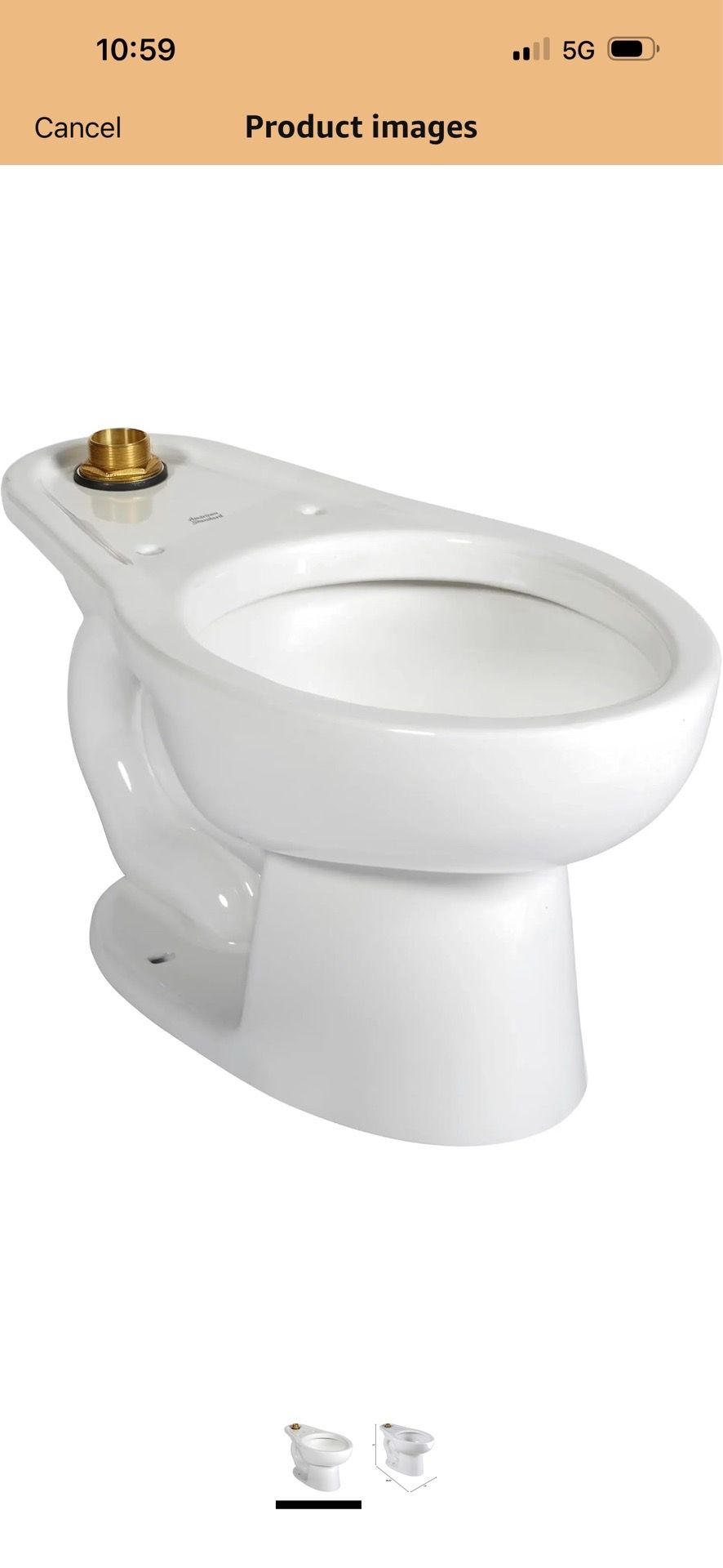 American Standard Toilet Bowl White