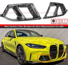 21-26 BMW G80 G82 M3 M4 CARBON FIBER FRONT BUMPER AIR DUCT REPLACEMENT