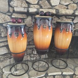 LP Aspire Conga Set with 2 set Vintage Maracas!!!