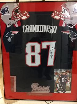Autographed Gronk Jersey, Beckett COA