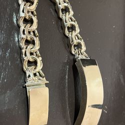10k Solid Chino Link Bracelet