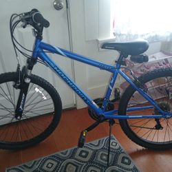 KENT 24inch. SHOCKPOINT Blue Boys Mountain Bike.