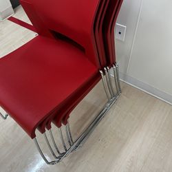 Red Waiting chairs
