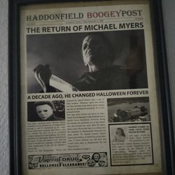 Framed Horror Newspapers
