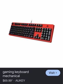 Red Mechanical Keyboard