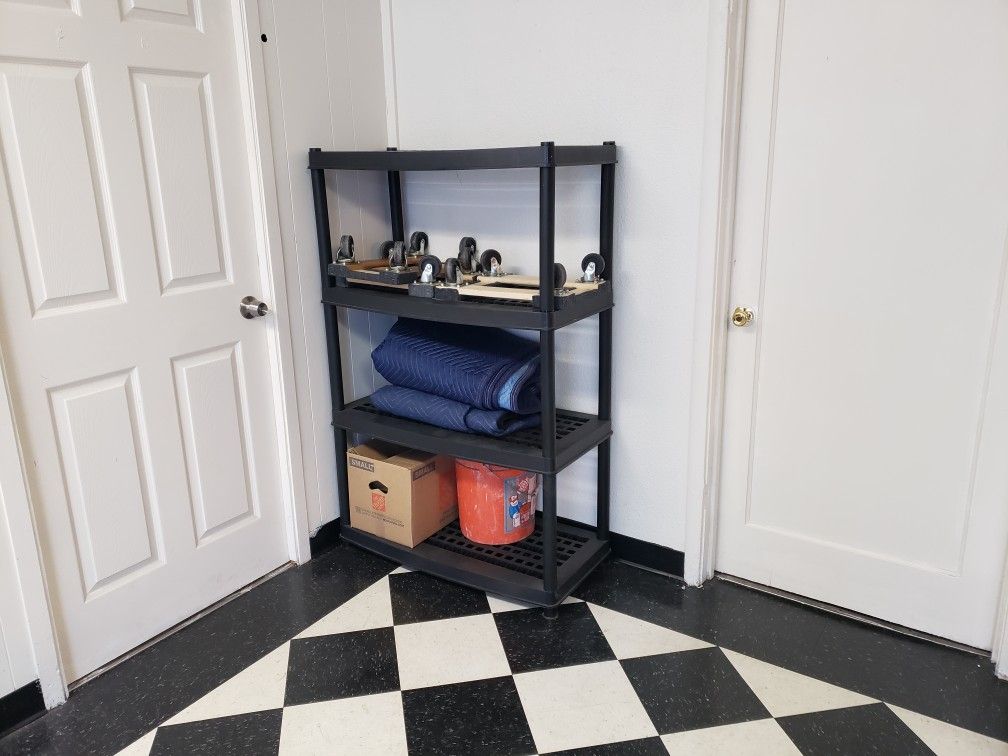 Shelving unit plastic rack - will fit in any car