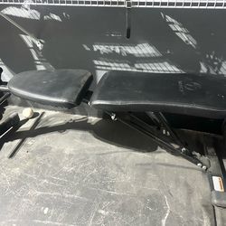 Bench and weights