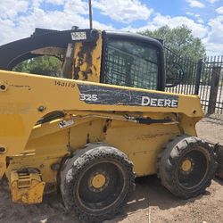 john deere 325 skidsteer ac cab exc cond 
