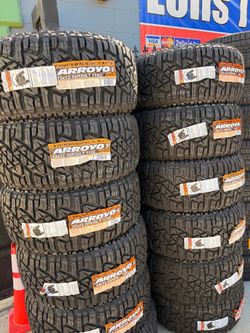 33x12.50r20 Arroyo tires nuevas con 50,000 millas de garantía las 4
