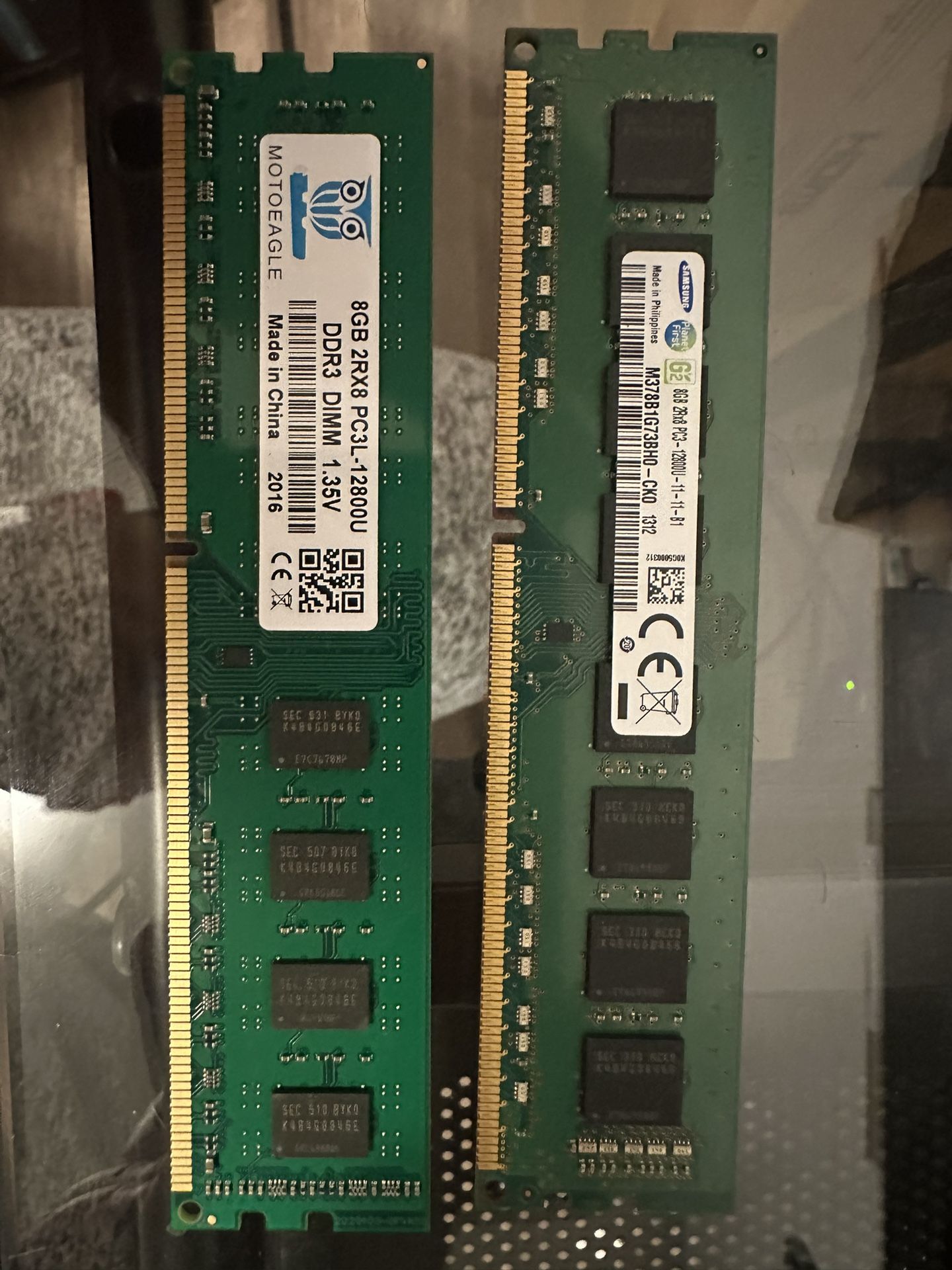 Multiple DDR 3 Ram sticks . Good Deal 