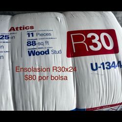 Insulation R30x24 - unfaced for ceiling