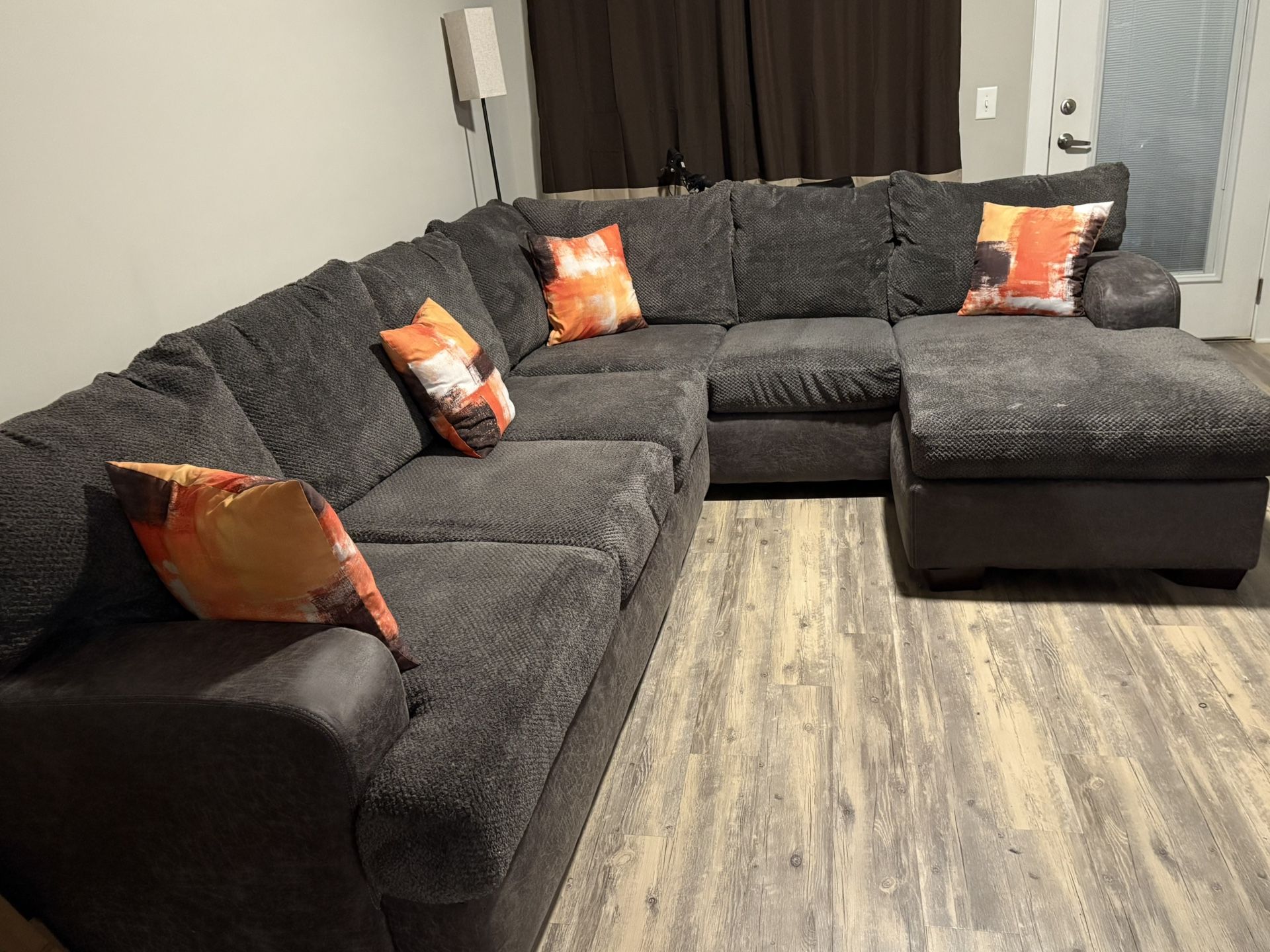 Dark Grey Sectional Couch