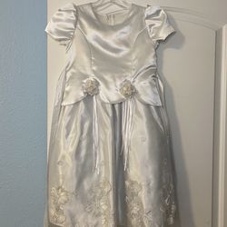 White Flower Girl Dress