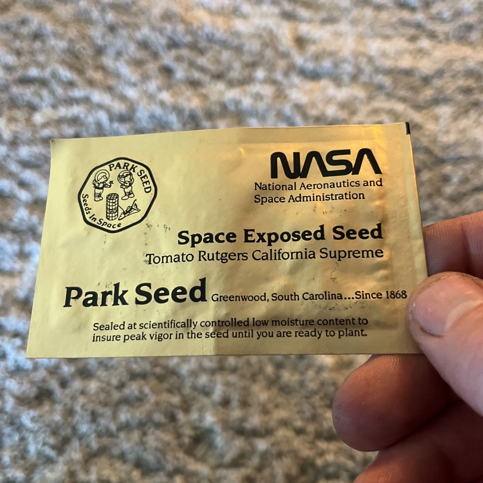 NASA Space Exposed Tomato Seeds