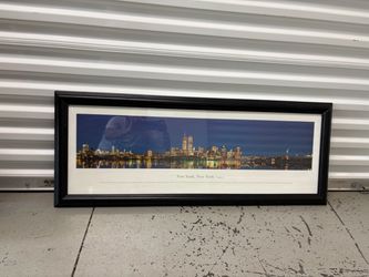 New York, New York Framed Panoramic Print