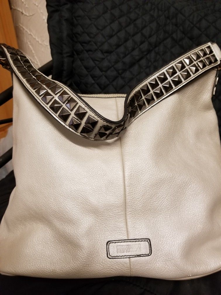 Leather Hobo With Studded Strap