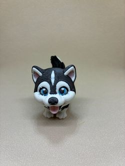 3D Printed Husky Puppy Figurine
