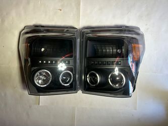 Ford Super Duty F250F/F350/F450/F550 LED DRL Strip Dual Halo Headlight year 2011/2016