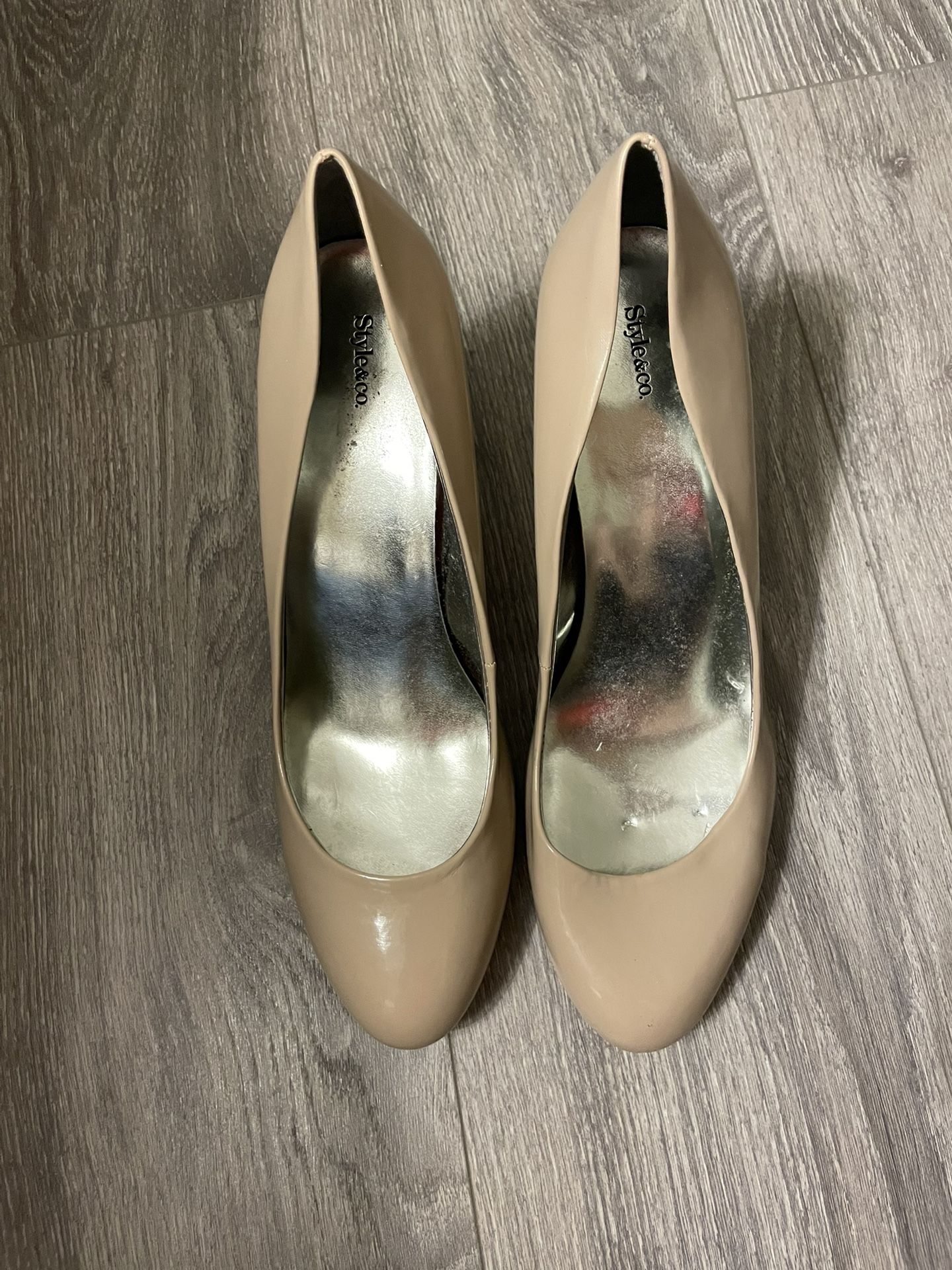 Beige Style & CO Heels - size 11