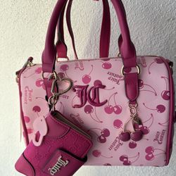 Juicy Couture cherry on top satchel with wallet