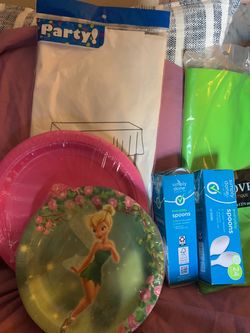 Party Supply Tinker Bell Plates etc