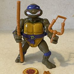 TMNT Donatello Storage Shell Playmates 1990 Vintage Ninfa Turtles  