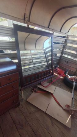 Dresser with mirror