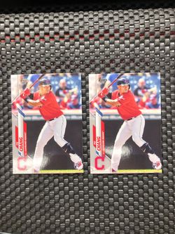🔥 TWO 2020 Topps Series 2 Base #590 Yu Chang RC - Cleveland Indians 🔥