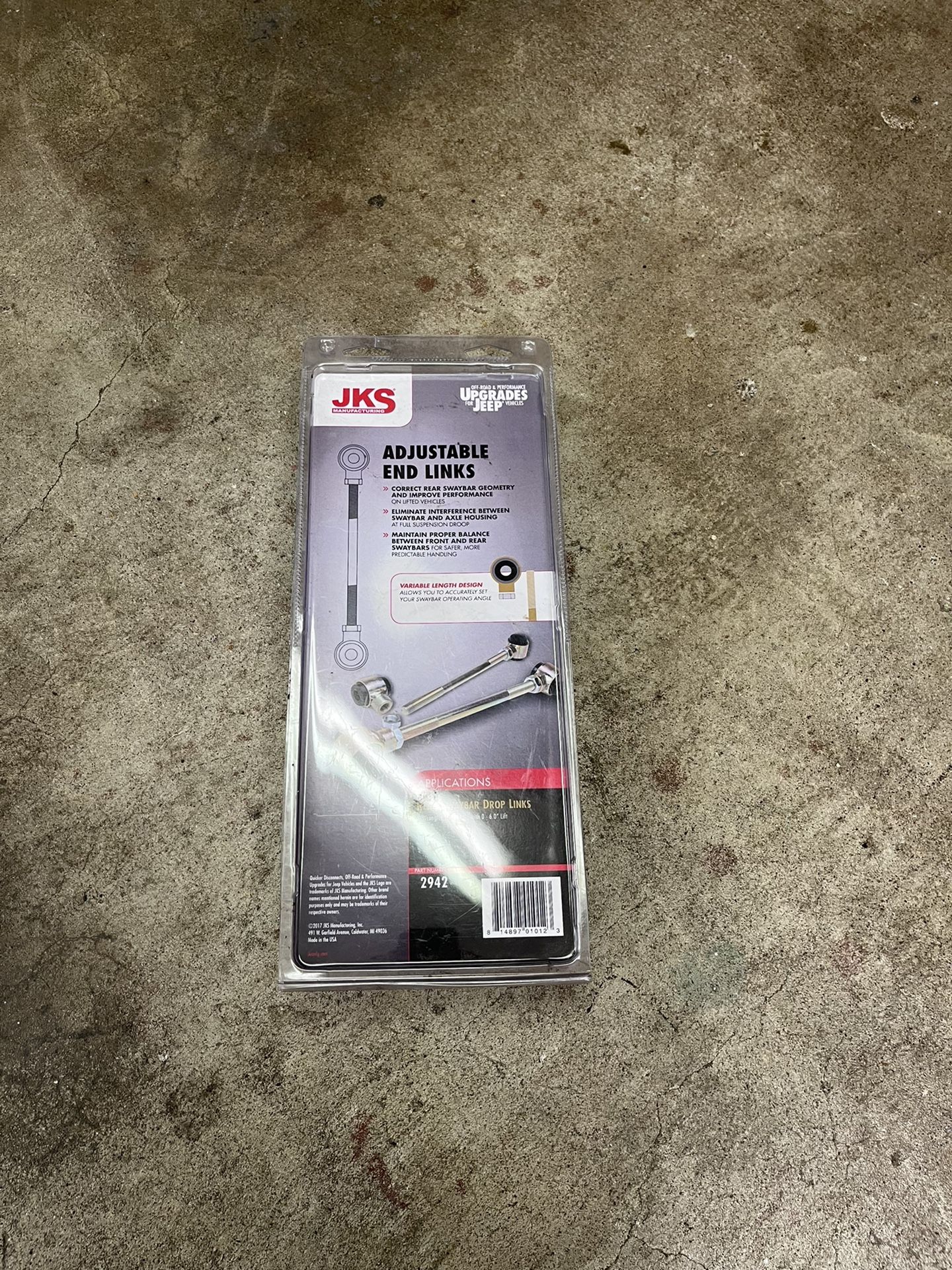 Jeep TJ JKS rear adjustable sway bar end links 