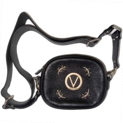 Valentino By Mario Valentino Black Leather Crossbody