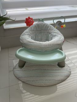 Skip Hop 2-in-1 Sit-up Activity Baby Chair, Silver Lining Cloud