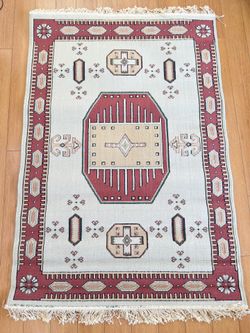 Premium Made in Iran Area Rug 43” x 67” (4’ x 6’) – Persian Style Tribal Geometric Design