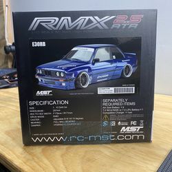 MST RMX 2.5 1/10 2WD Brushless RTR Drift Car w/E30RB Body (Dark Blue) - EXTRAS!