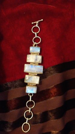 rainbow moonstone bracelet