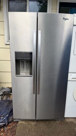 Whirlpool Stainless Steel Side-by-Side Refrigerator💦🧊