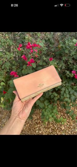 Coach Wallet -Coral Pink