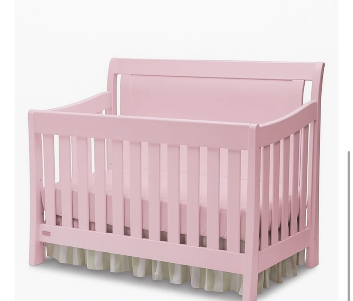 pink crib 