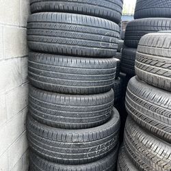225 50 18 Dunlop Tires Like New #59