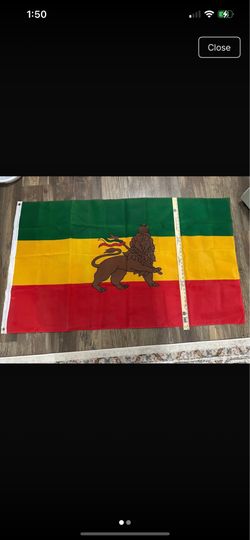 BOB! Flag Large 5ft. Ethiopian Lion Judah RASTA