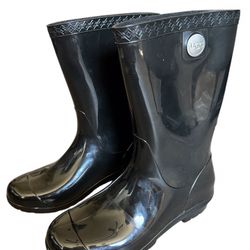 Ugg Sienna Black Waterproof Rubber Boot Women's Rainboot SIZE US 5/UK 3 NEW