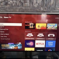 55” TCL Roku TV