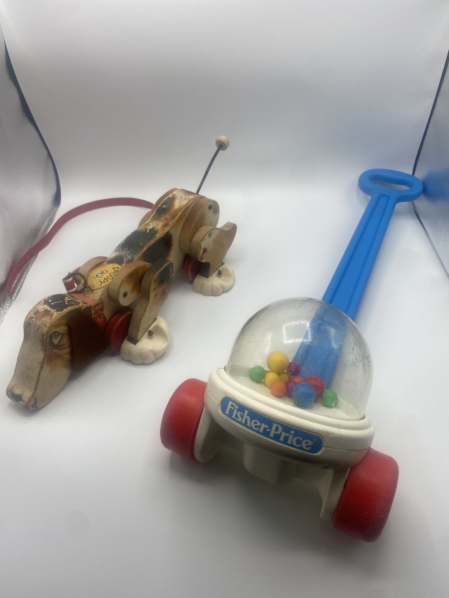 Fisher Price Vintage Toys Pop Corn Popper /Snoopy