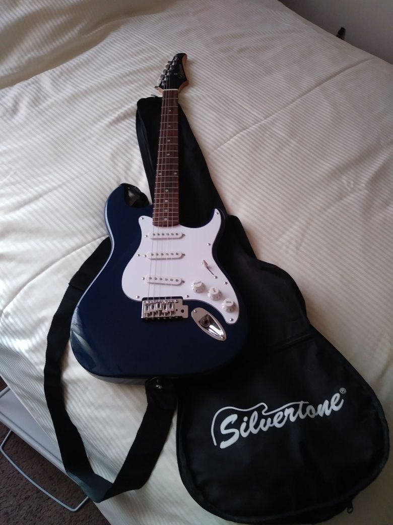 Silvertone electric guitar