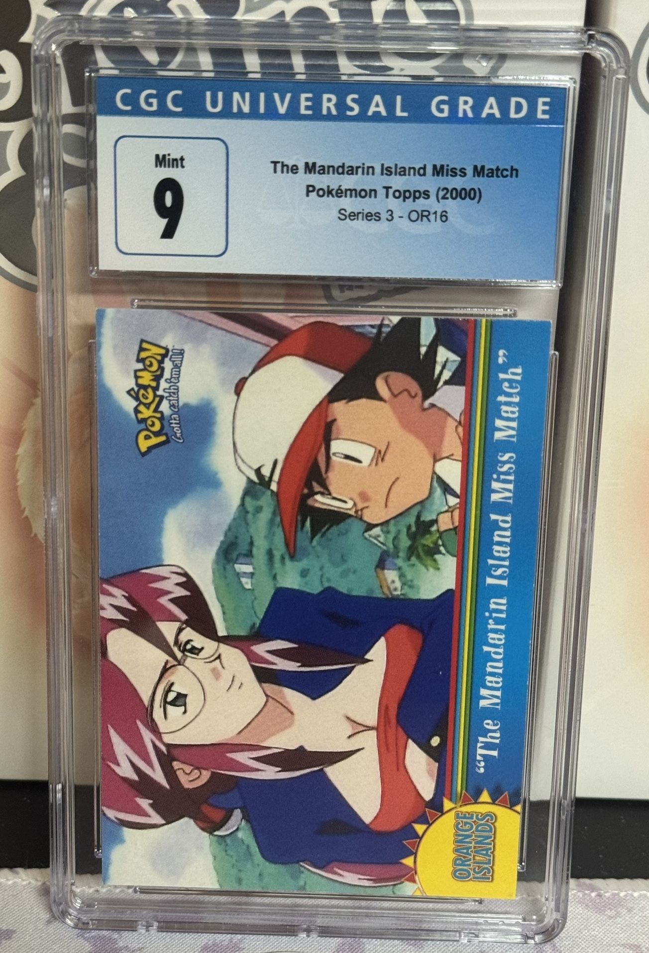CGC 9 The Mandarin Island Miss Match 2000 Series 3 Topps OR16 Foil Pokemon Card