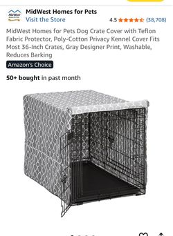 Large dog crate with cover