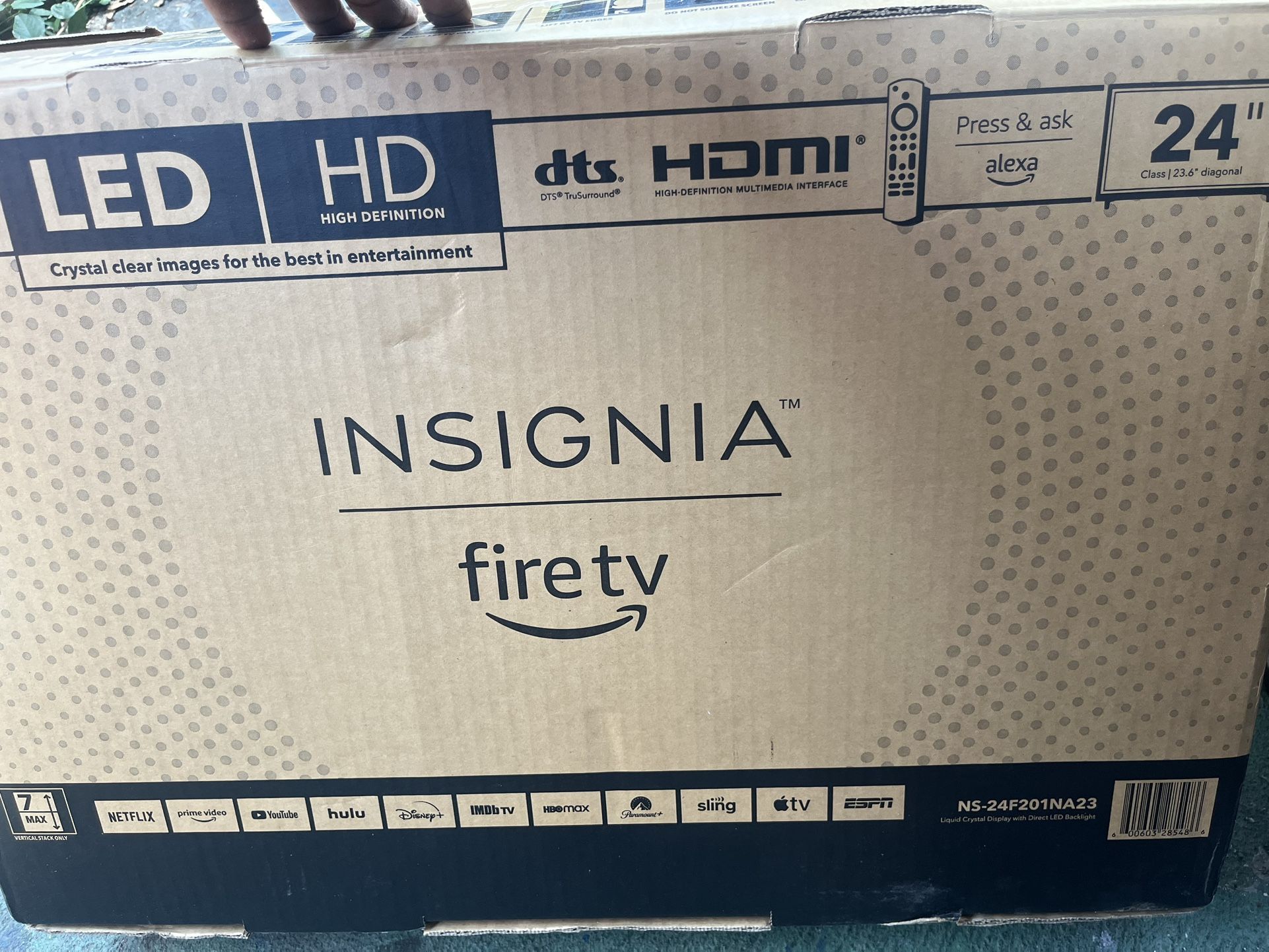 Insignia Fire TV 24” Brand New