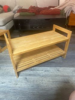 Wood Shoe Rack