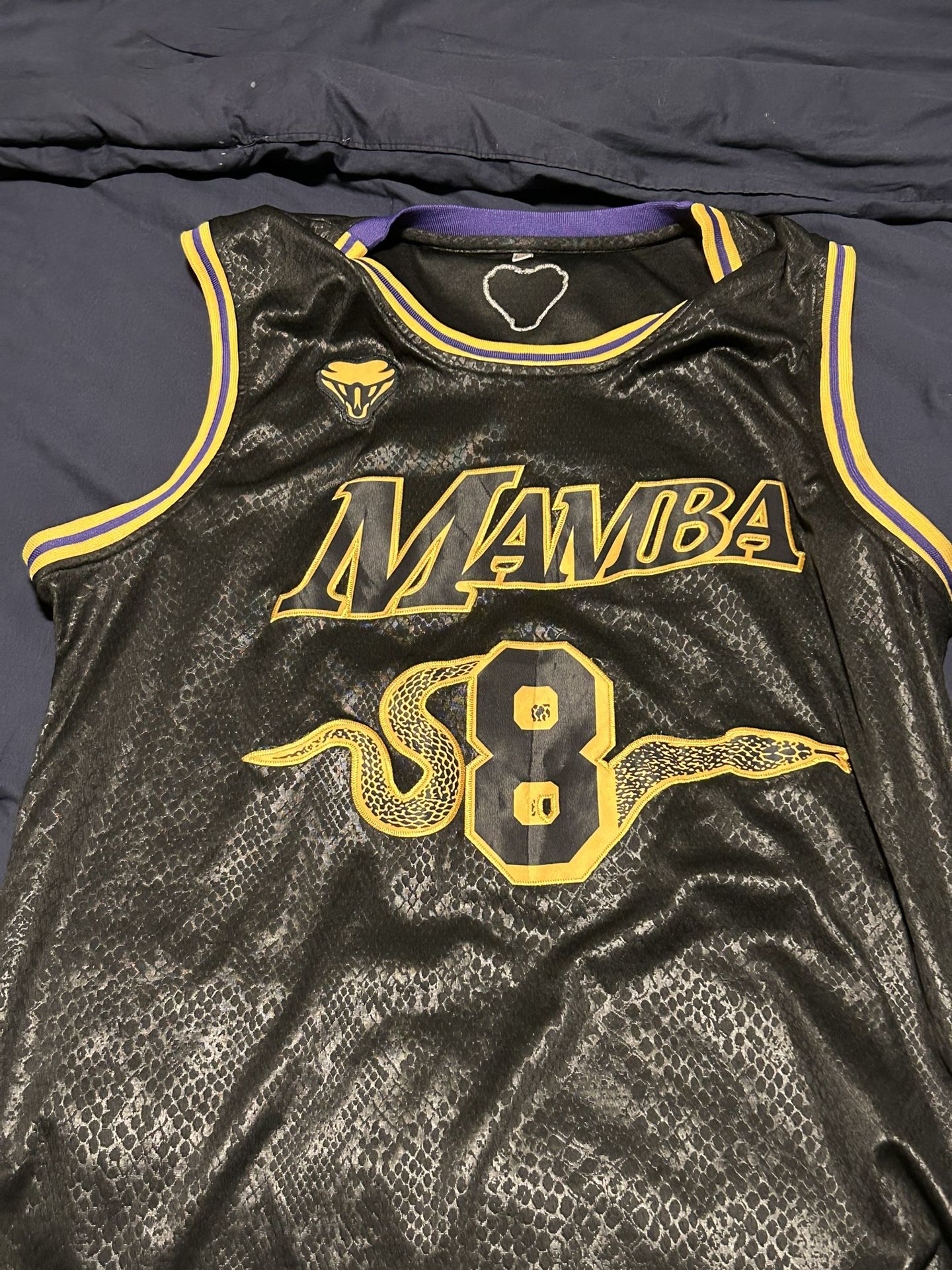 Kobe Bryant Lakers 8-24 Mamba Jersey Black