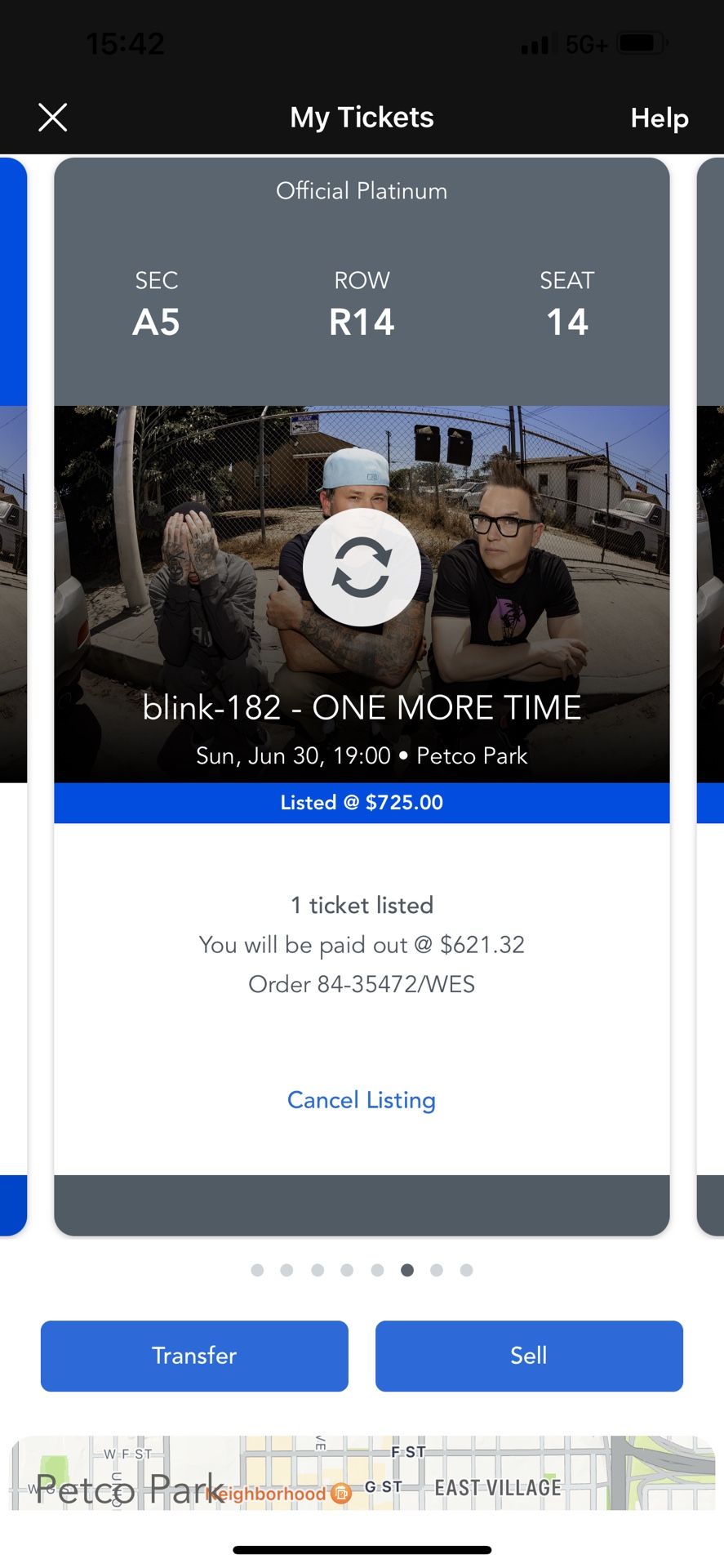 Blink 182 PETCO PARK 6/30/24 Tickets