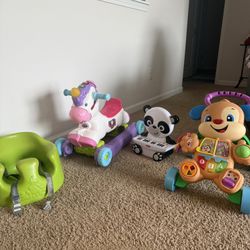 Baby Toy Bundle + Bumbo Seat + Ride On – Great Deal